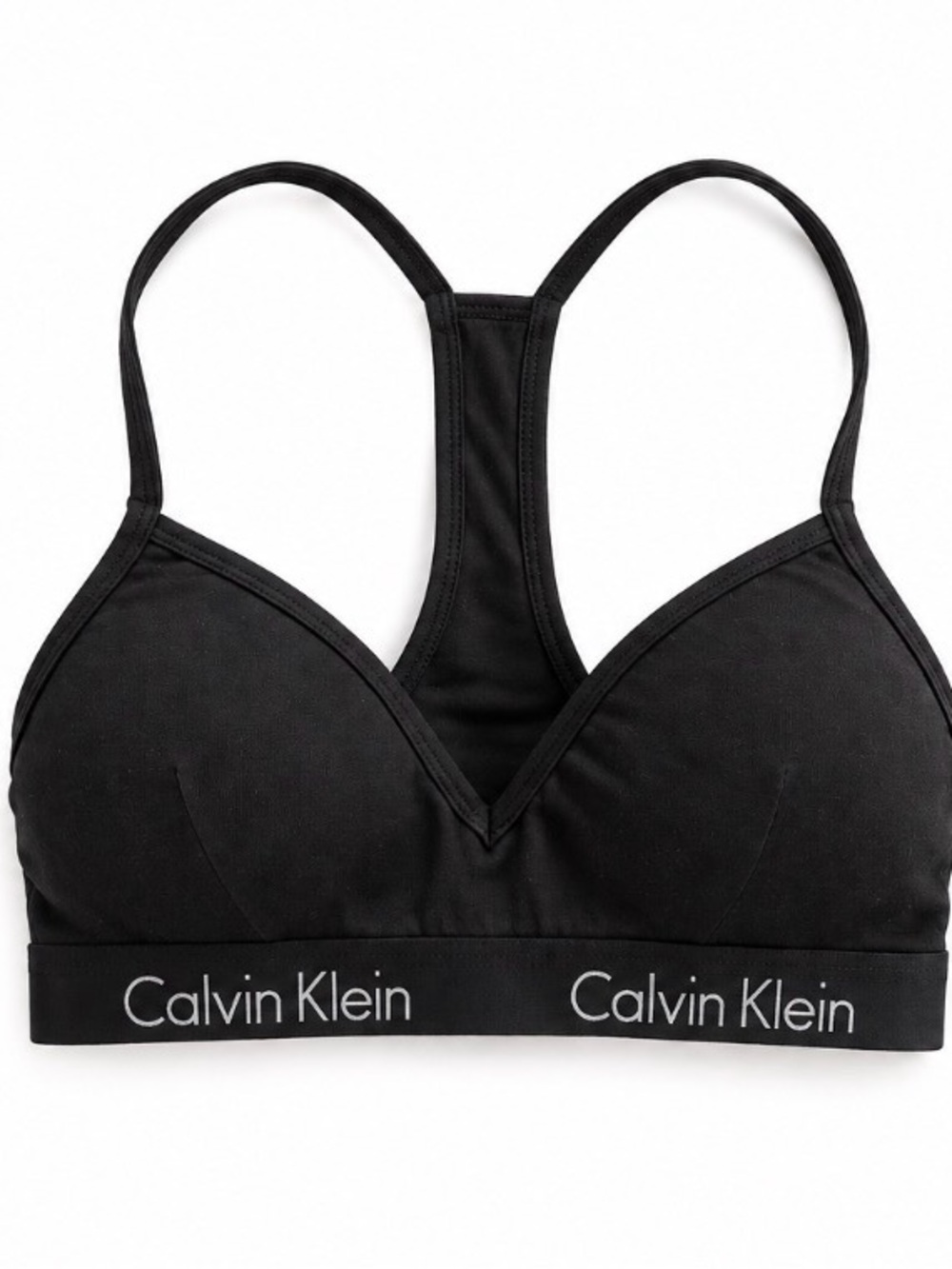 Calvin Klein Black Racerback Sports Bra